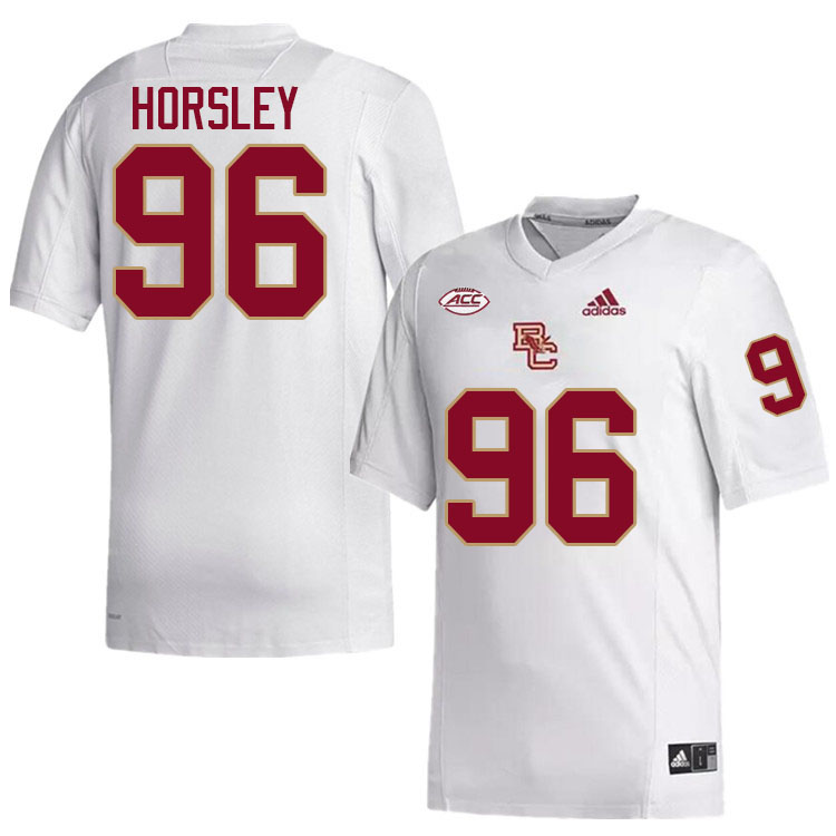 Boston College Eagles #96 Cam Horsley College Football Jerseys Stitched-White